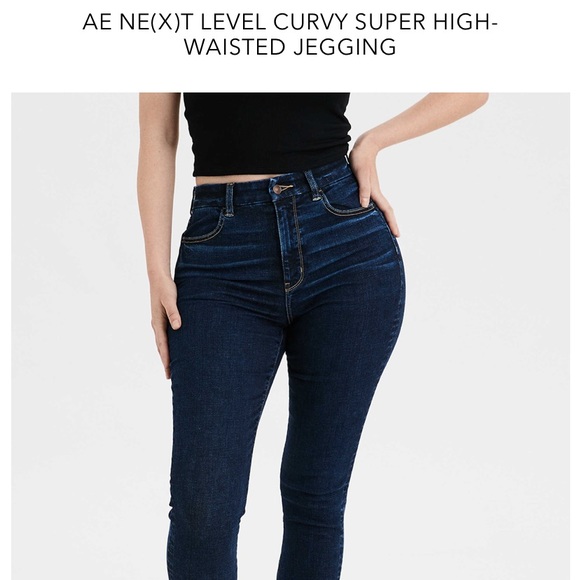 Ae Curvy Super Highrise Jegging Size 4 